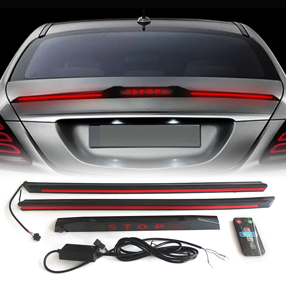 Dynamic Car Spoiler Brake Light Strip 50 Inch Universal