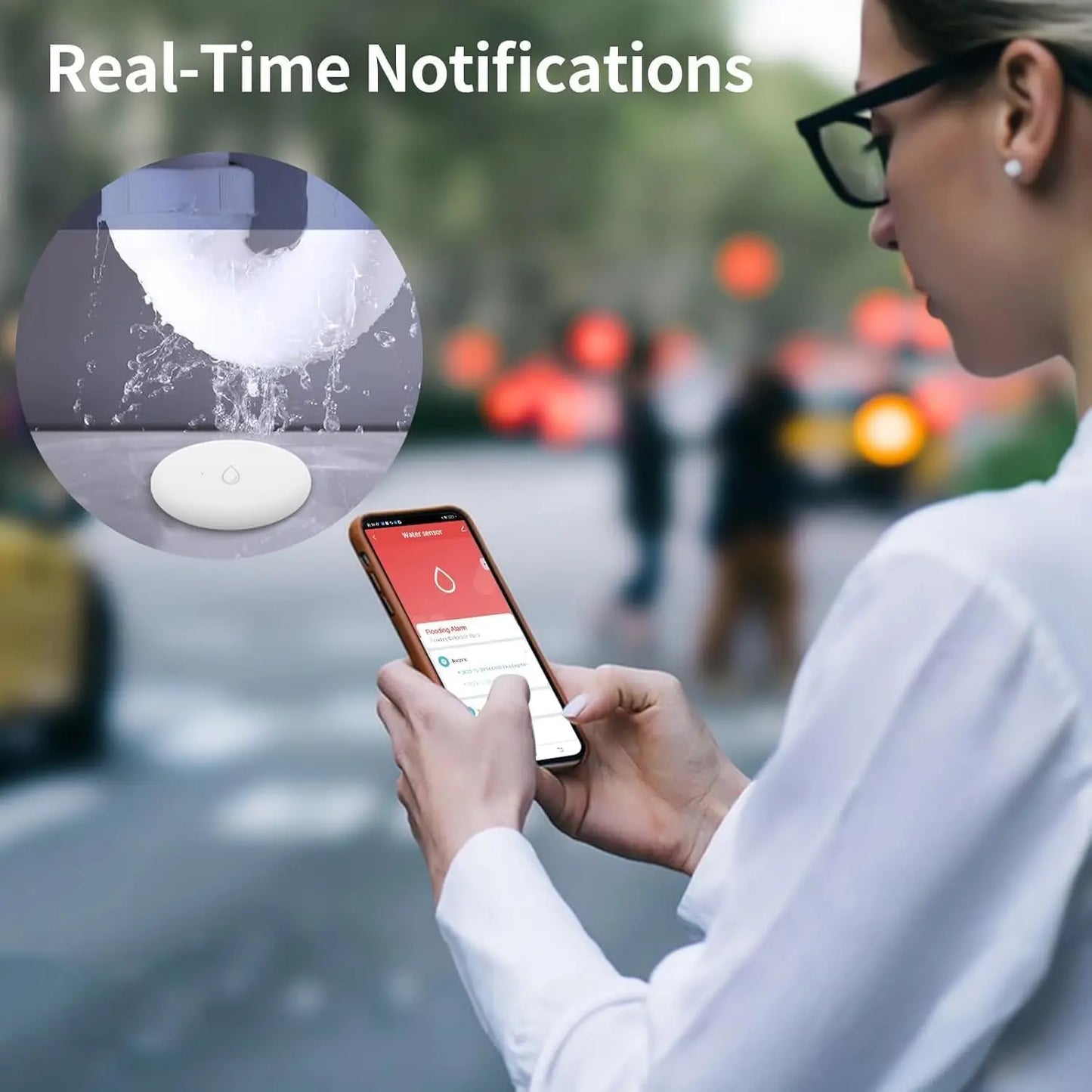 Tuya ZigBee Water Leakage Detector With Gateway Flood Sensor Tank Water Full Alert Overflow Alarm System App Remote Control