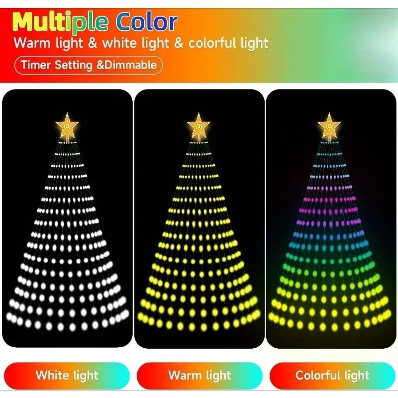 MIMIRGB Smart Christmas Tree Lights With App Control Diy Modes