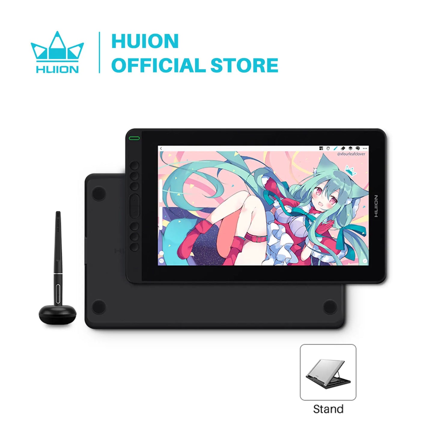 HUION Kamvas 13 Graphic Tablet Monitor 120%sRGB Battery-Free Pen Display Drawing Monitor 8192 Levels Pen with Express Keys Gamut