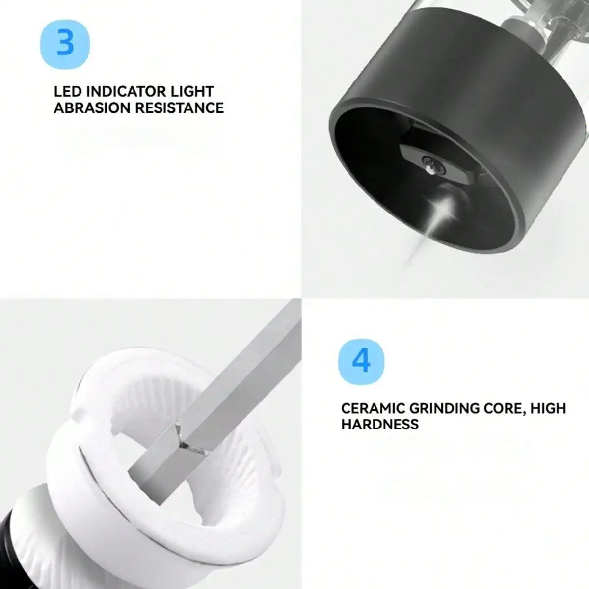 Hign-concerned Electric Salt Pepper Grinder Rechargeable