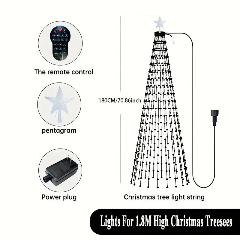 MIMIRGB 400 LED Indoor Christmas Tree Lights With Remote Control
