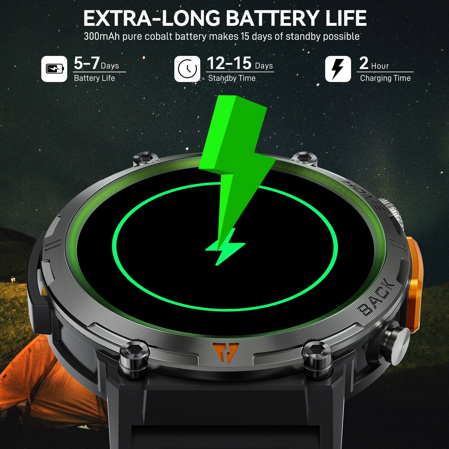 LaNikar KE3 Bluetooth Call Smart Watch Men With iOS Android