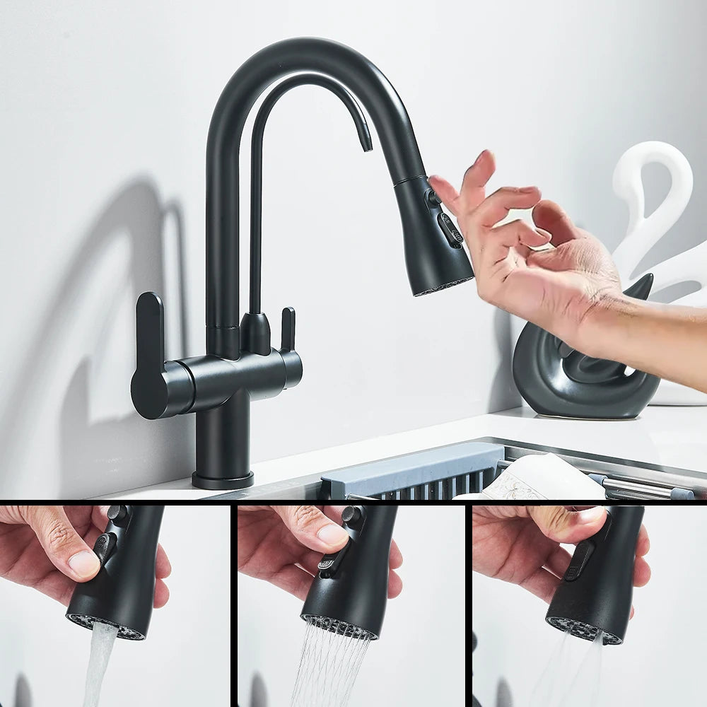 Teck Gadget Sensor Touch Kitchen Faucet With Pull Out Spout