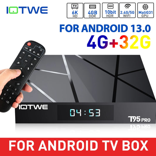 T95PRO Smart TV Box H618 Quad Core 4GB RAM 32GB Android 13