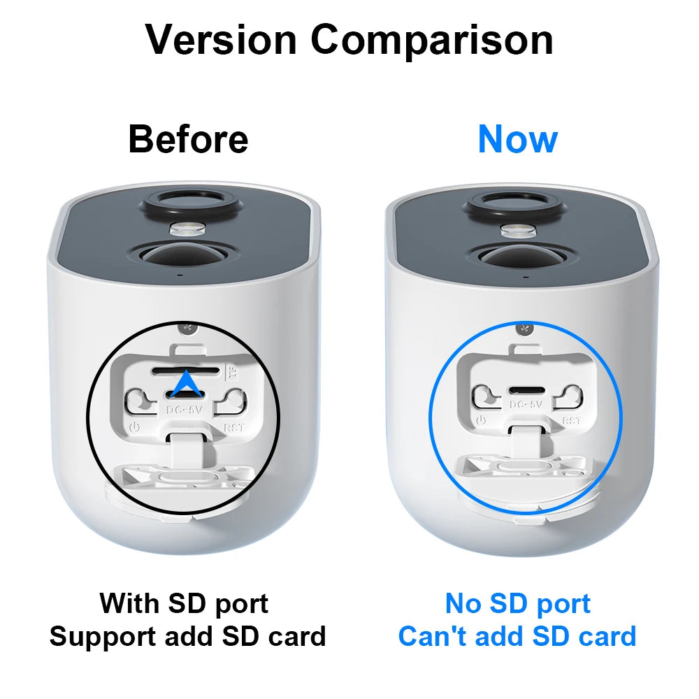 ANRAN 2K Battery Camera With 2.4G WiFi Night Vision IP65