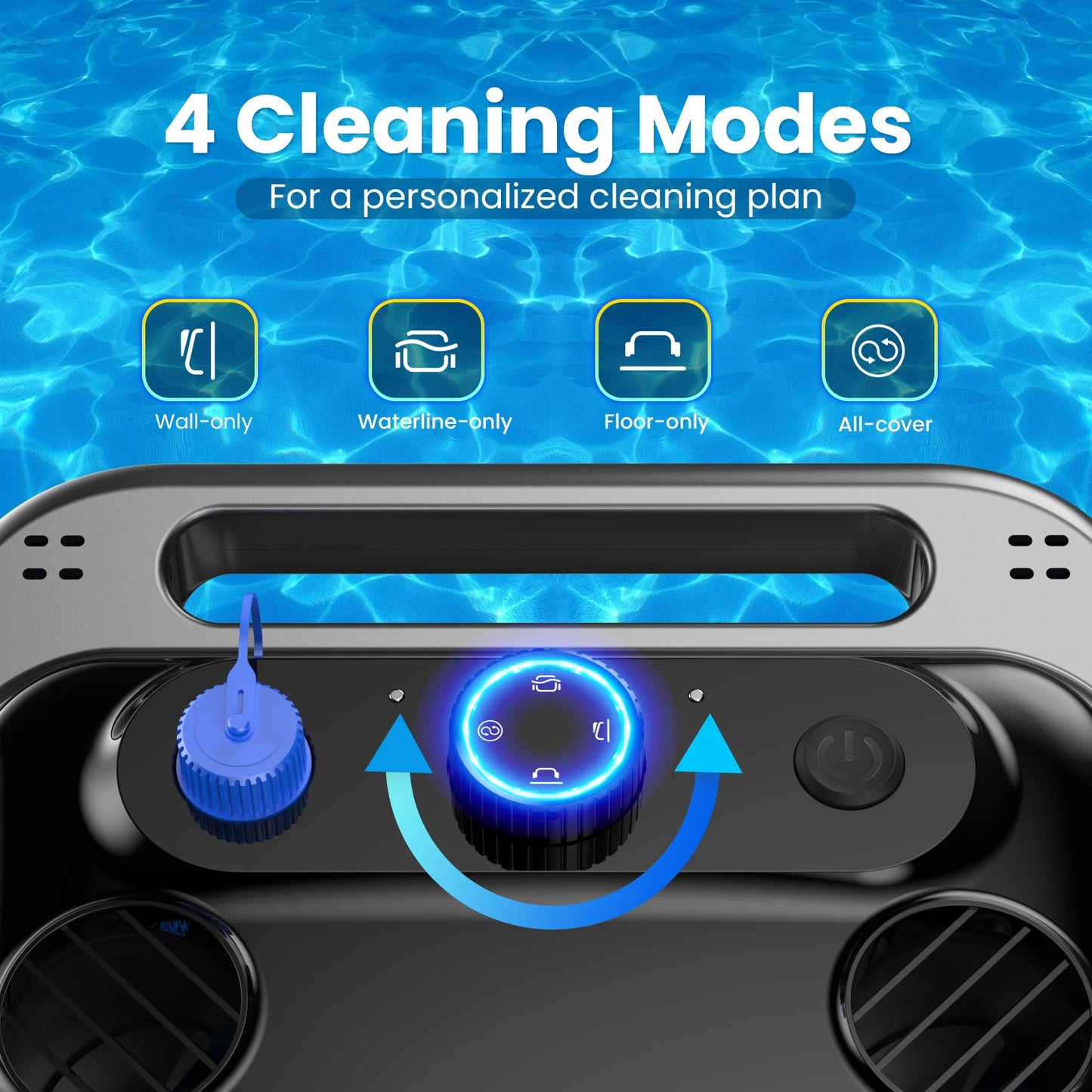 TASVAC Wireless Robotic Pool Cleaner 250 Minutes Runtime