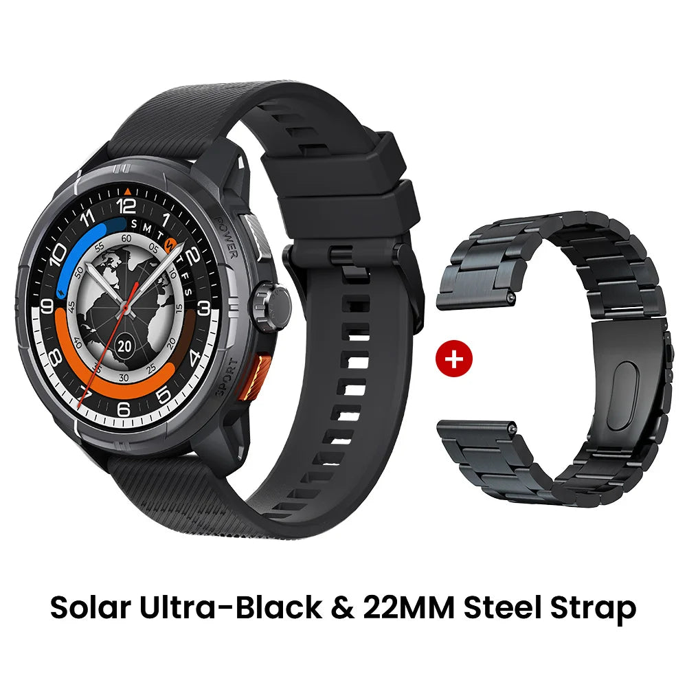 Haylou Solar Ultra GPS Smartwatch 1.6 Inch AMOLED Display