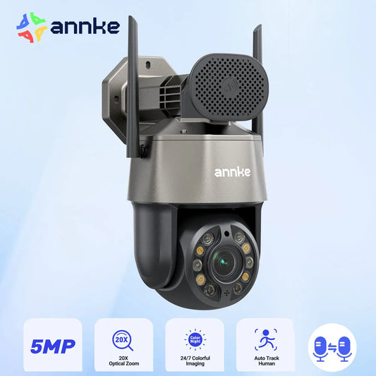 ANNKE WZ520 3K 5MP PTZ WiFi Outdoor Security Camera 20X Zoom