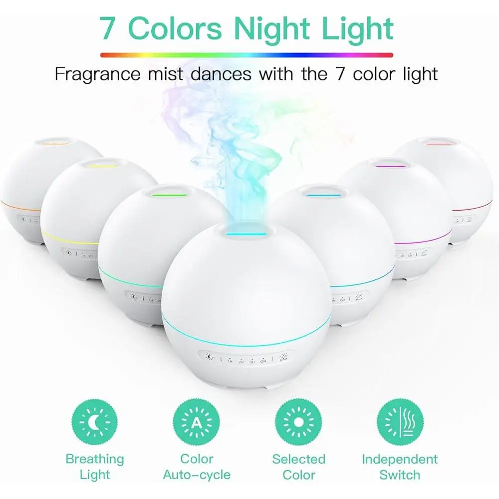 2 Pack Essential Oil Diffuser Aromatherapy Humidifier 10H