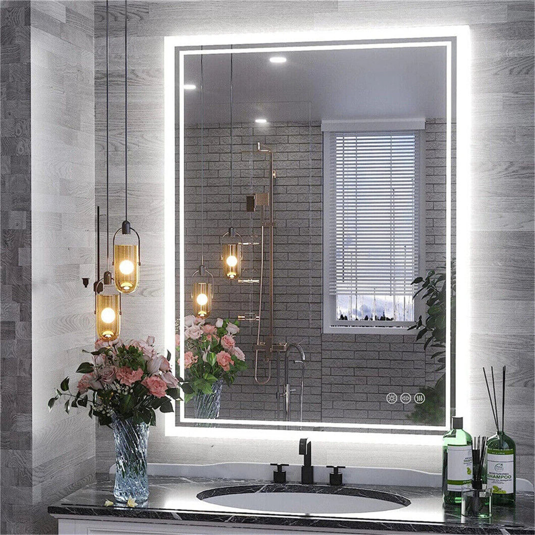 LED Bathroom Mirror Dimmable IP65 Backlit Makeup Mirror