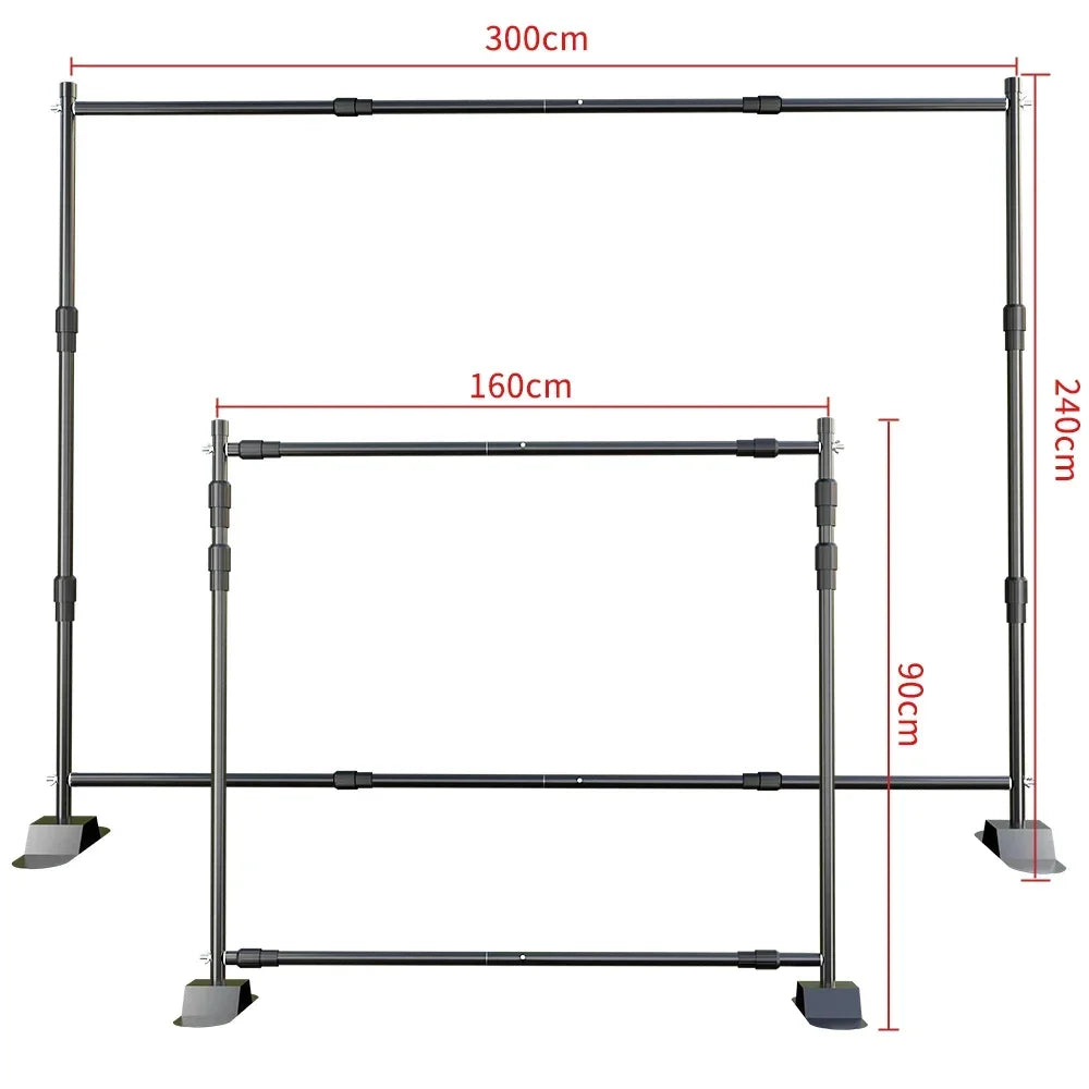 SH Double Crossbar Backdrop Stand Frame For Photography