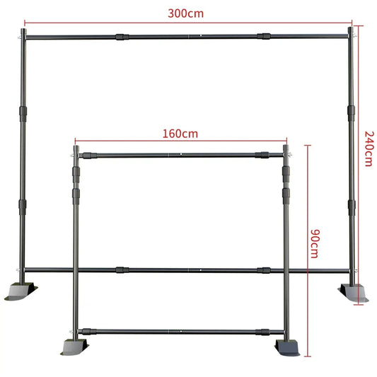 SH Double Crossbar Backdrop Stand Frame For Photography