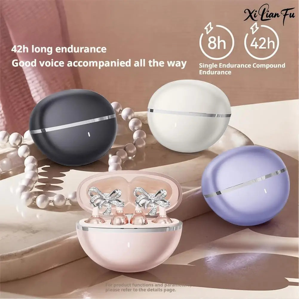 Grwibueo Wireless Bluetooth Open Ear Clips With Detachable Earrings