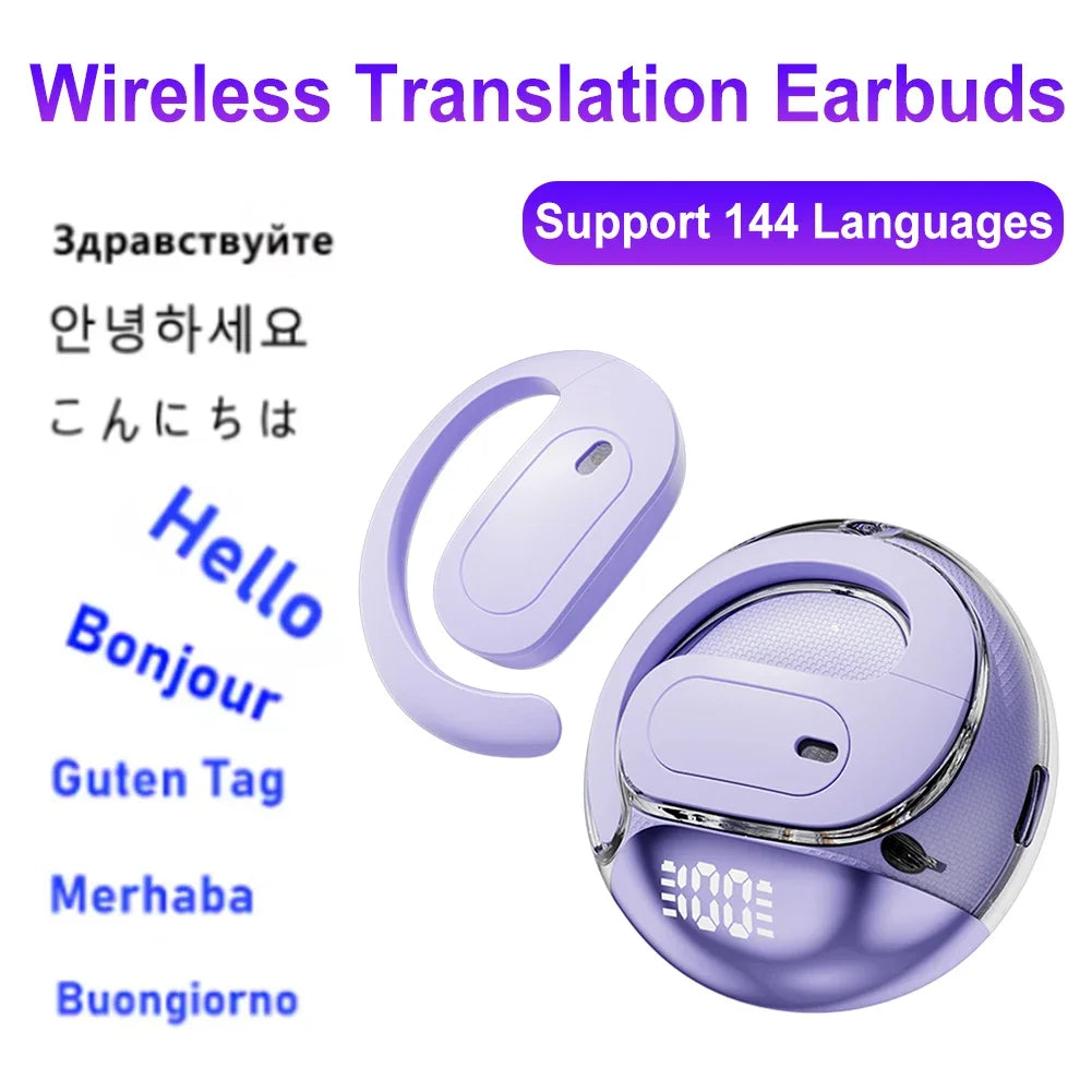 Alloet M112 Smart AI Translator Earbuds RealTime 144 Language Translation