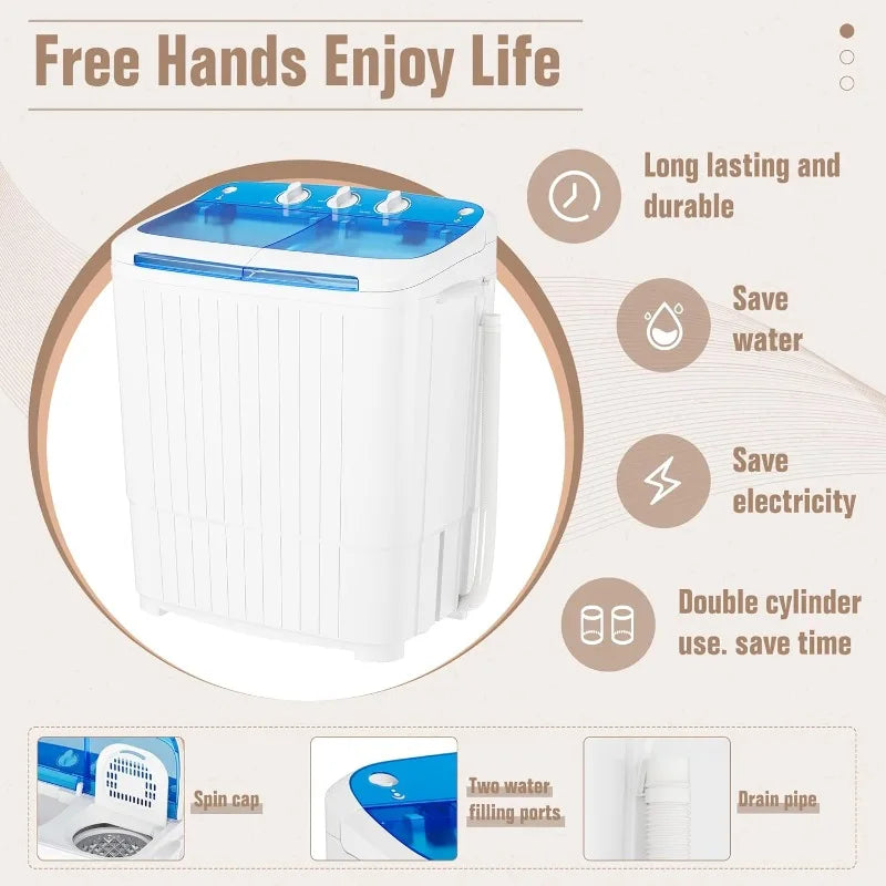 Intergreat Portable Washer And Dryer Twin Tub Laundry