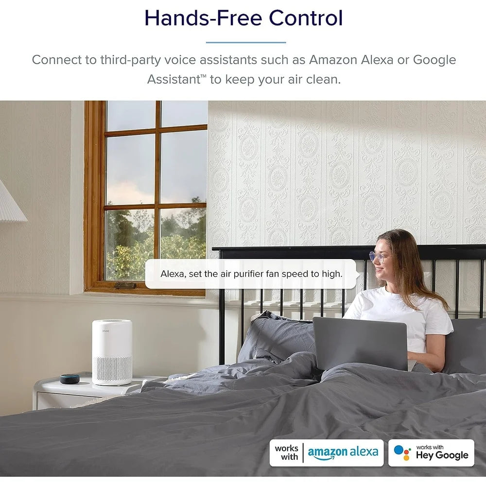 Smart Air Purifier 3Stage Filtration With WiFi App Control