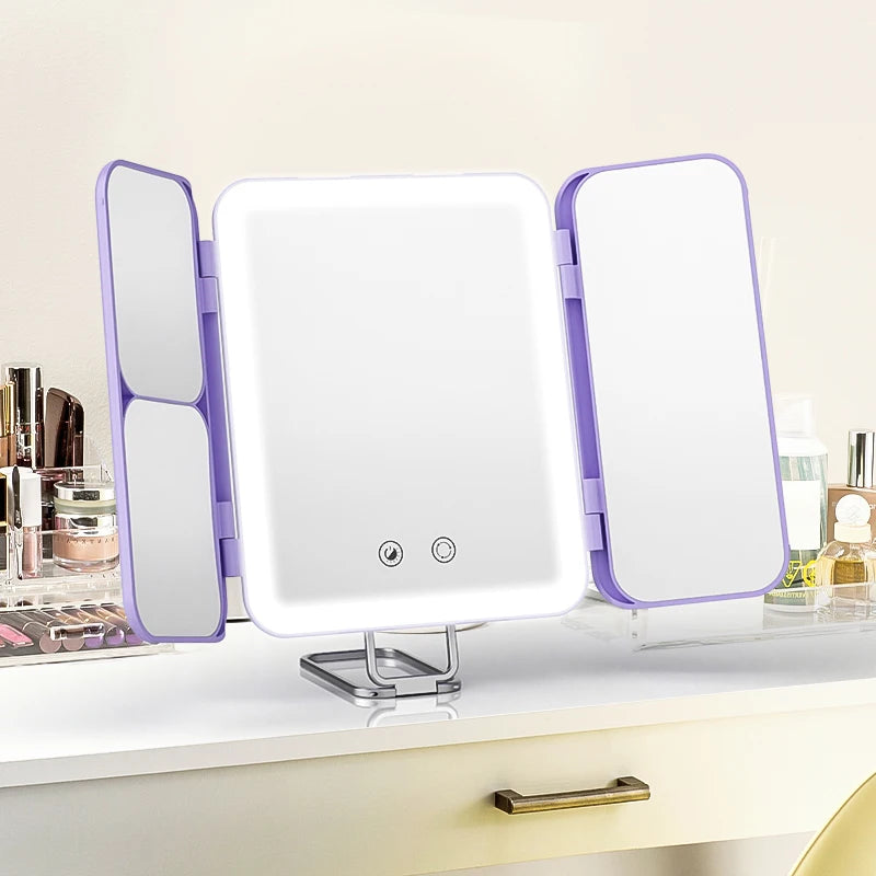 SEJOY Makeup Mirror LED Lights Adjustable Rechargeable For Dorm