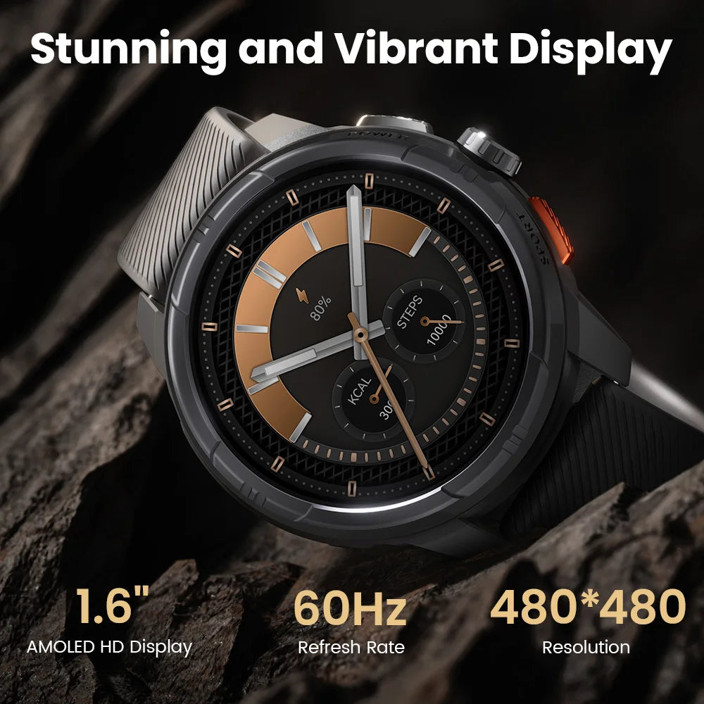 Haylou Solar Ultra GPS Smartwatch 1.6 Inch AMOLED Display