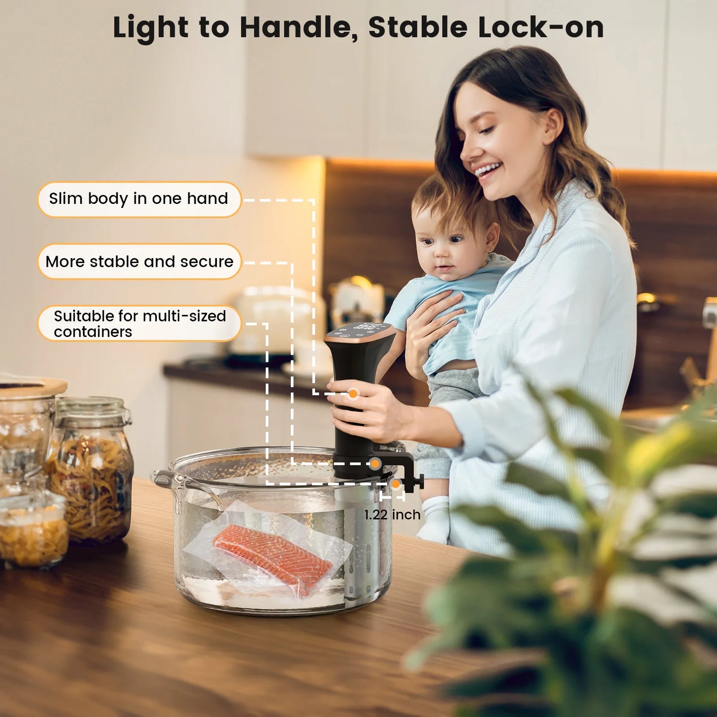 Blitzhome IPX7 Waterproof Slow Cooker With WiFi Connectivity