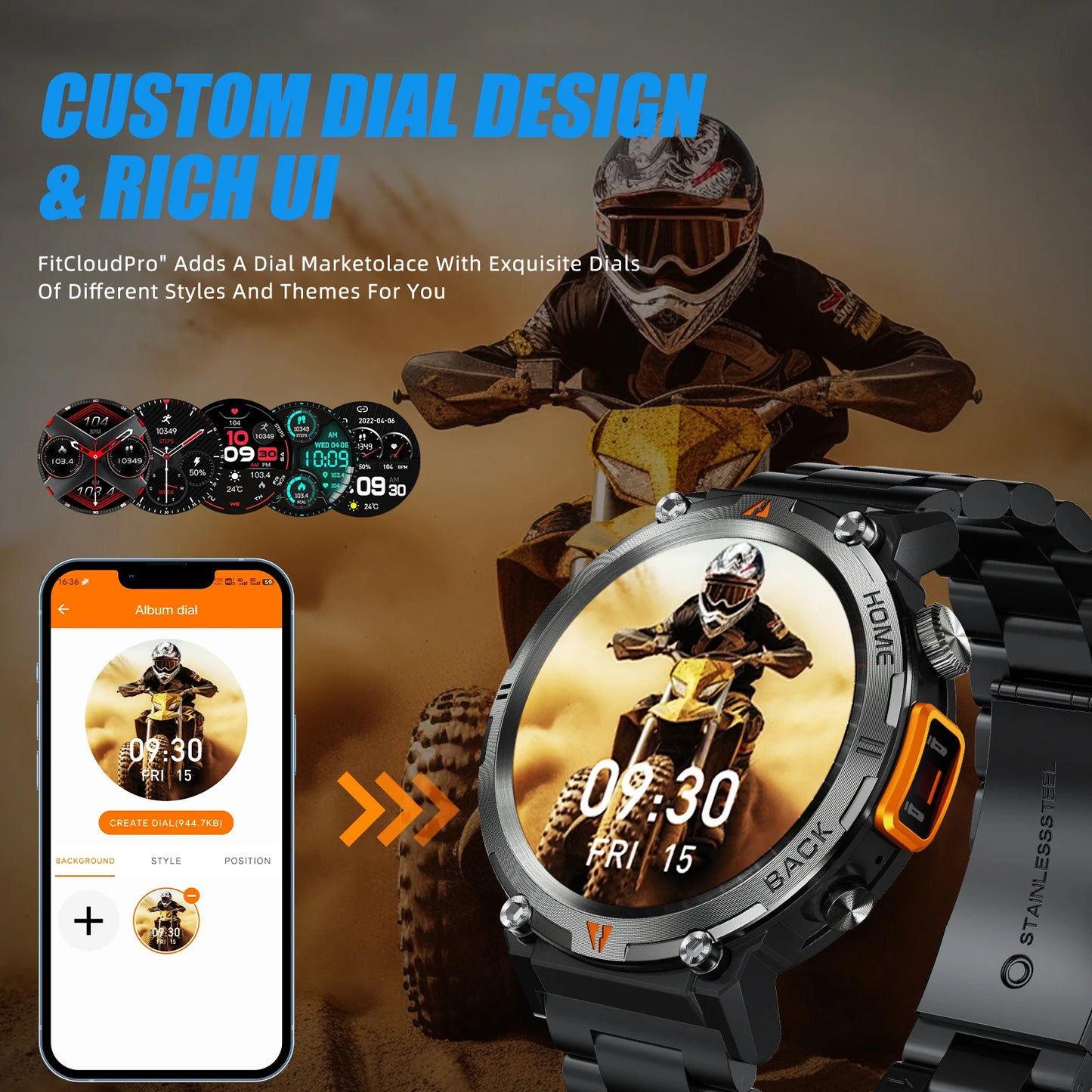 LaNikar KE3 Bluetooth Call Smart Watch Men With iOS Android