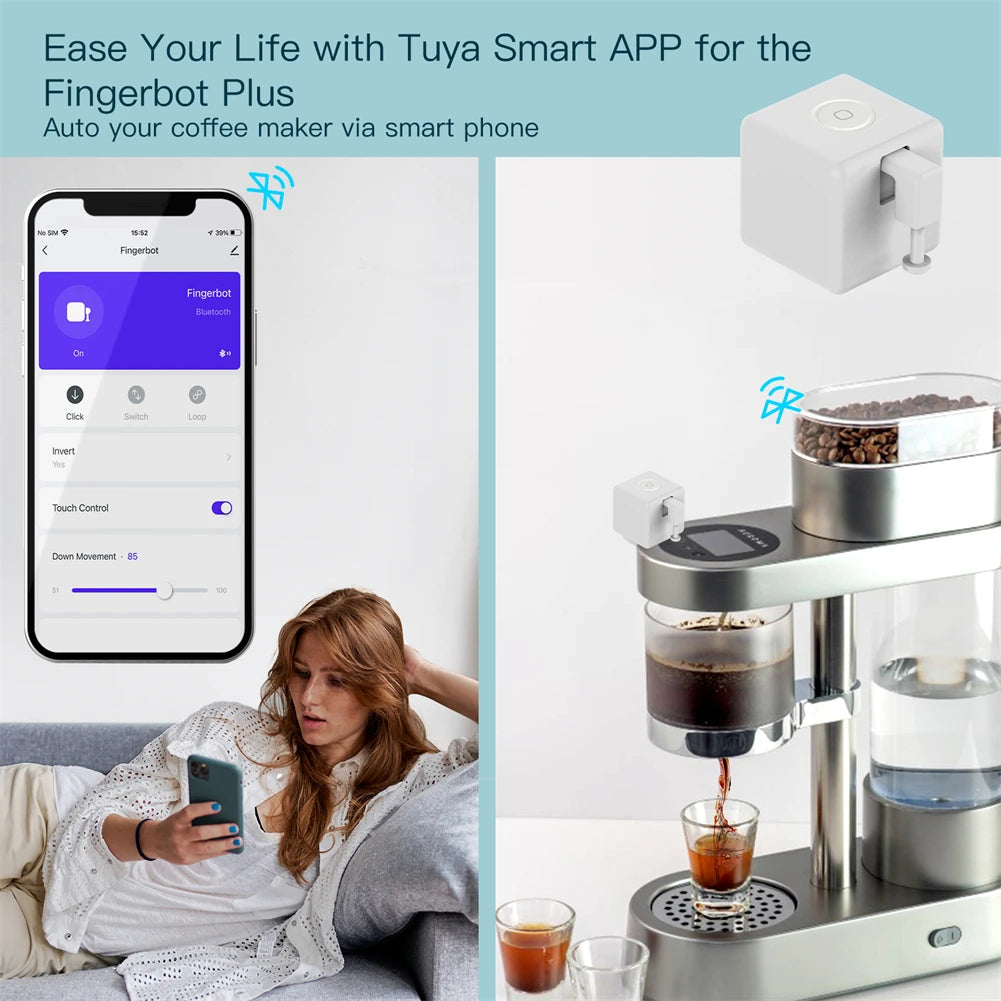 MOES Tuya Bluetooth Fingerbot Switch Button Pusher Alexa