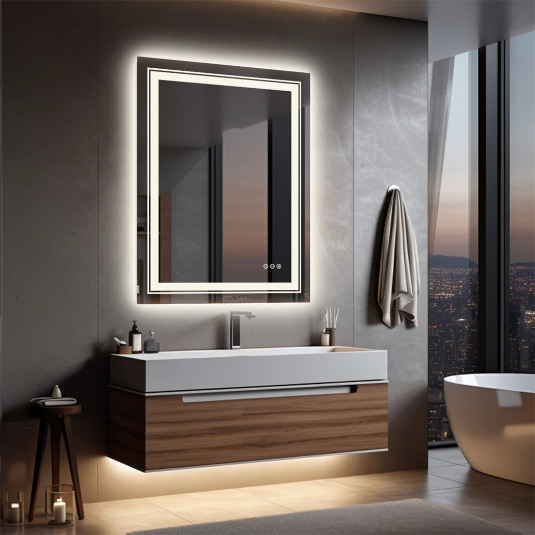 LUVODI Luxury LED Bathroom Mirror IP65 Waterproof Dimmable