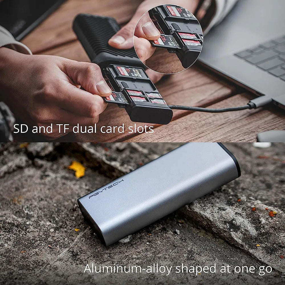 PGYTECH Highspeed CardReader DualSlotUSB 3 1 TypeC