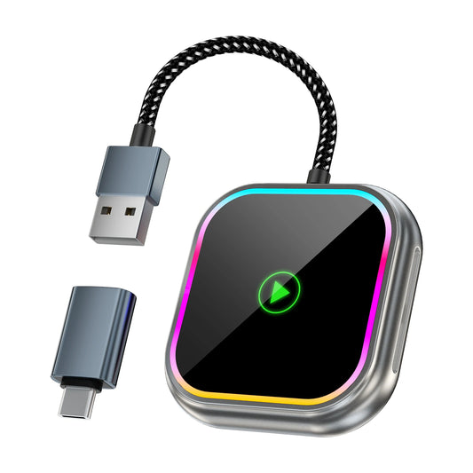 IPhone Wireless CarPlay Adapter Plug and Play Android Auto