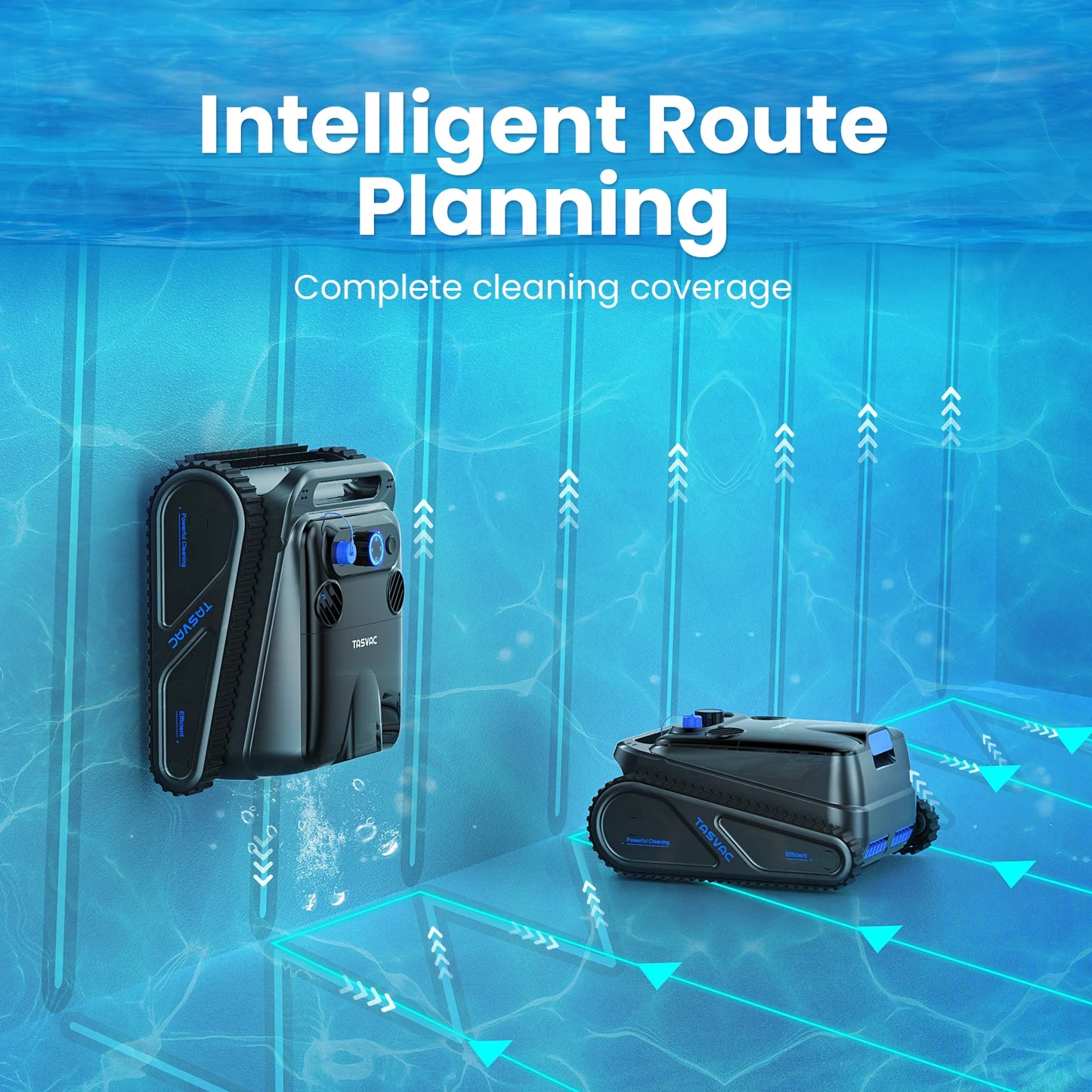 TASVAC Wireless Robotic Pool Cleaner 250 Minutes Runtime