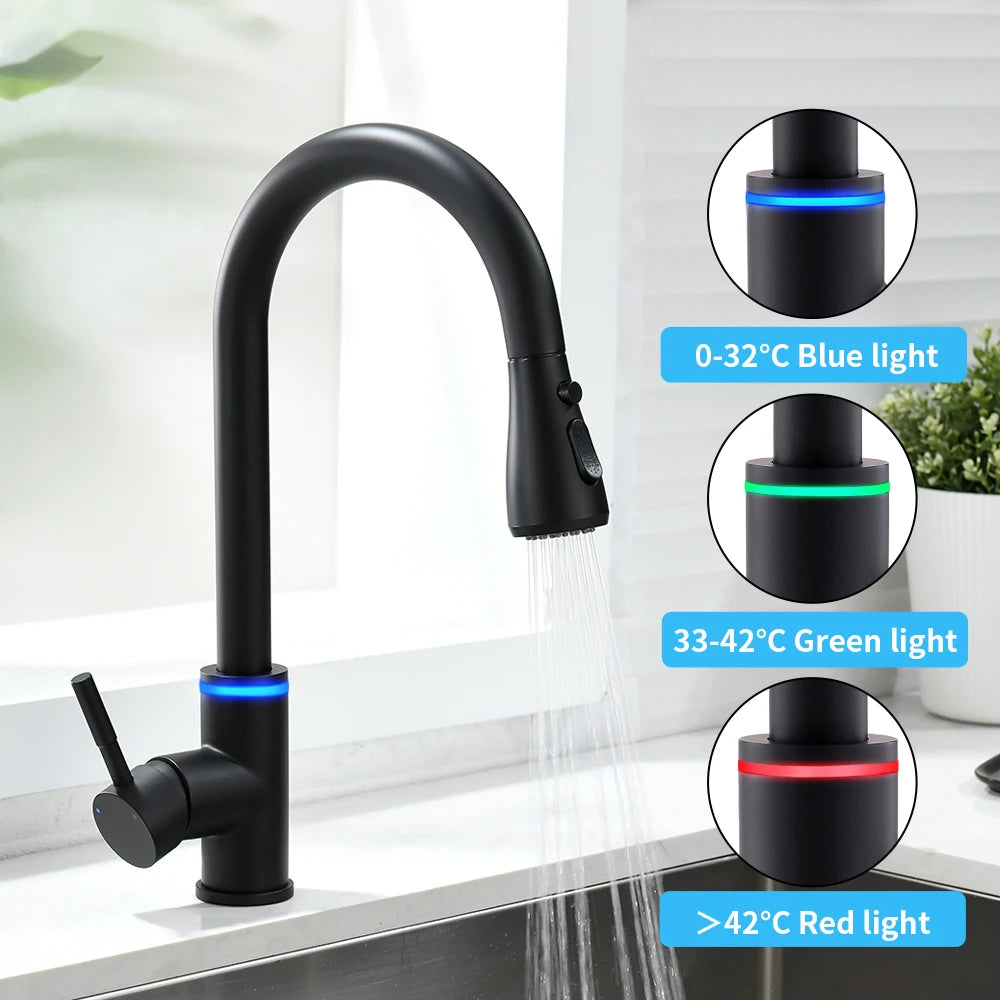 Smart Touch Kitchen Faucet Sensor Water Tap KH1005 Rotating