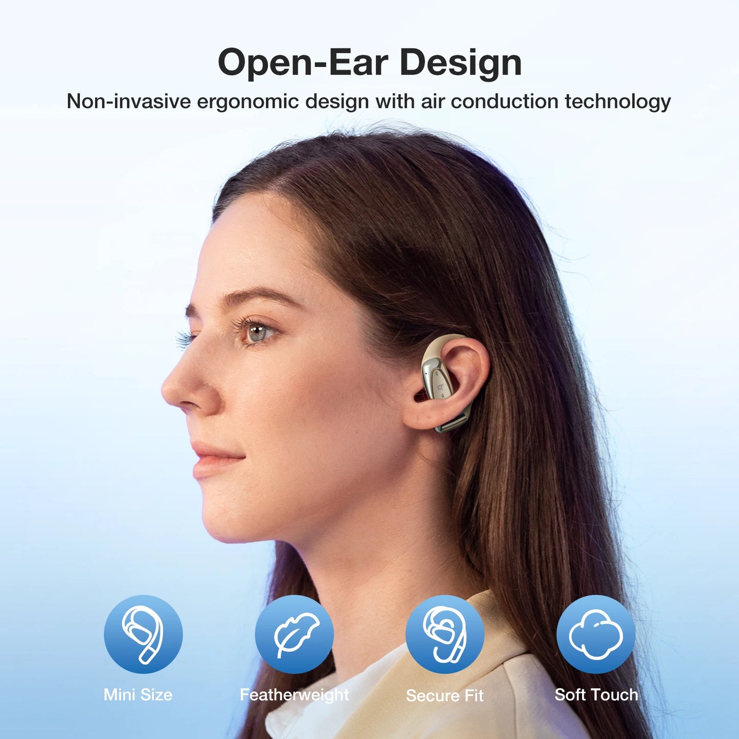 BRCT3 Mini Open Ear Wireless Earphone Bluetooth 5 4 IPX7