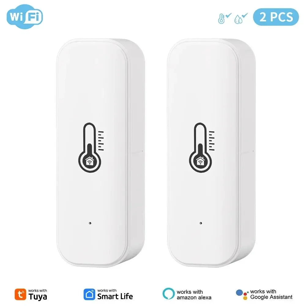 WiFi Temperature Humidity Sensor Home Connected Thermometer Compatible With Smart Life Alexa Google Assistant Minco heat mh