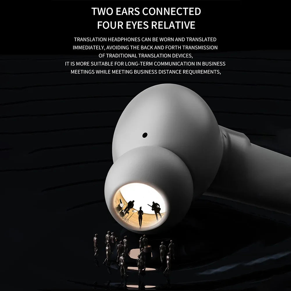 Real Time AI Translator Earbuds Bluetooth Five Waterproof