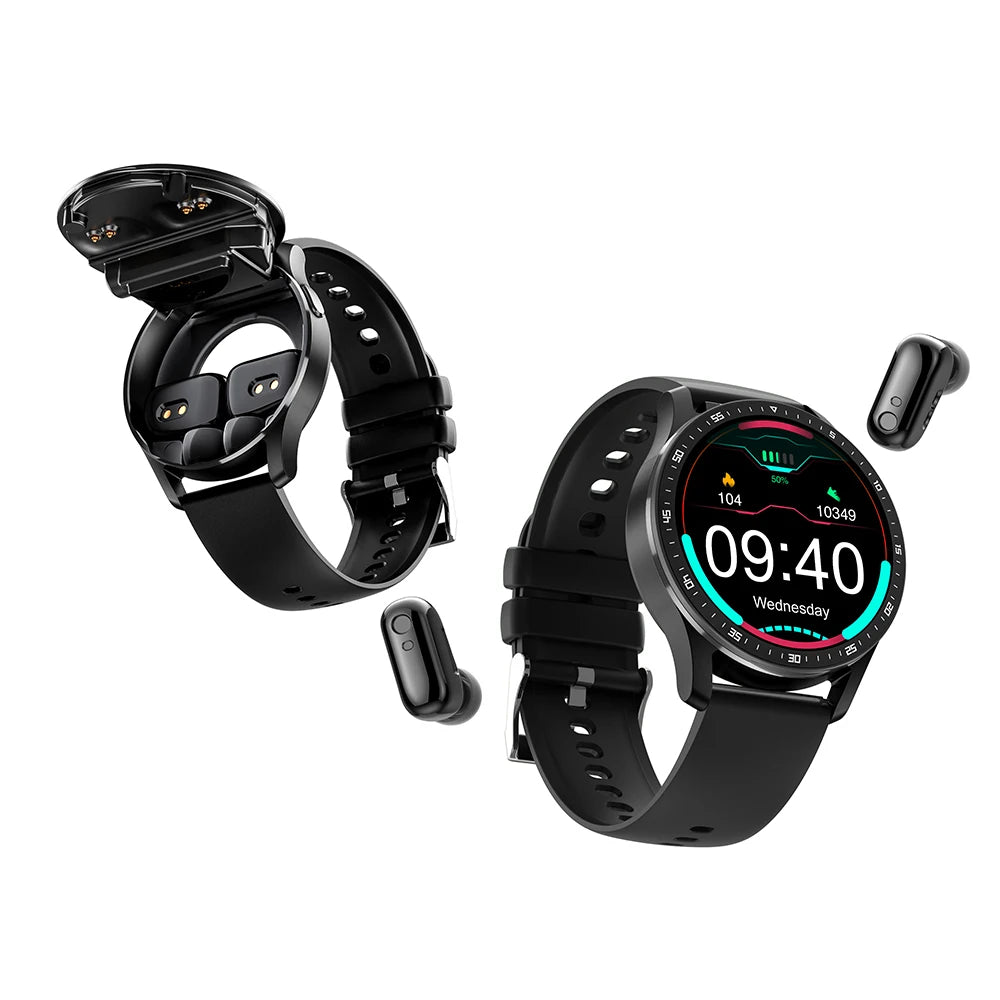 Gejian X10 Headset Smartwatch TWS Dual Bluetooth Health Tracker