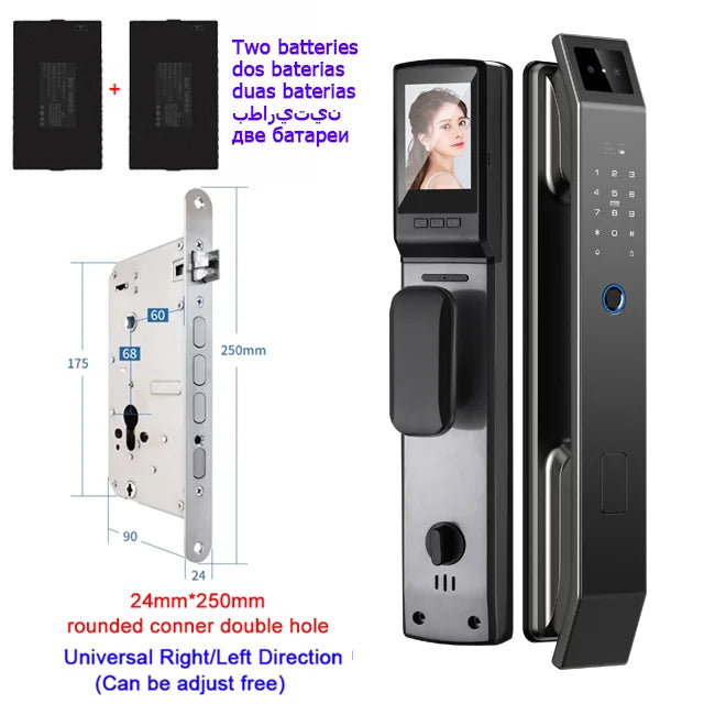 3D Face Recognition Door Lock With Camera And Fingerprint