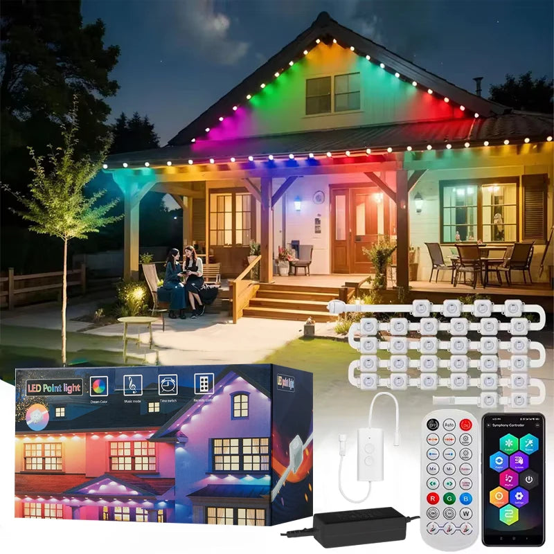 30W Eaves LED Smart Outdoor RGB LED Light With Remote