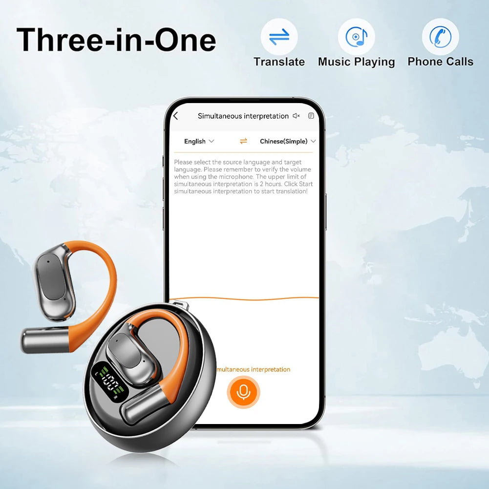 ALLOYSEED Real Time Translation Earbuds 144 Languages for Travel