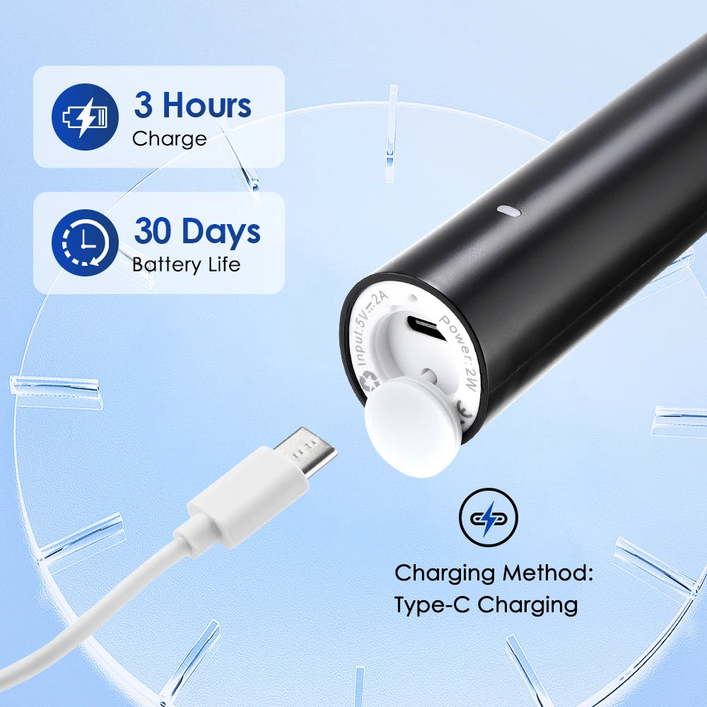 AFDEAL Smart Rotating Electric Toothbrush With 4 Heads