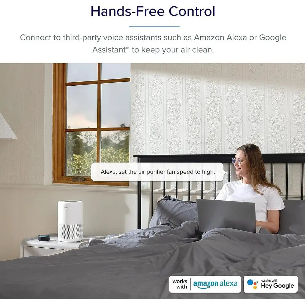 Smart Air Purifier 3 Stage Filtration PM25 VeSync App Quiet