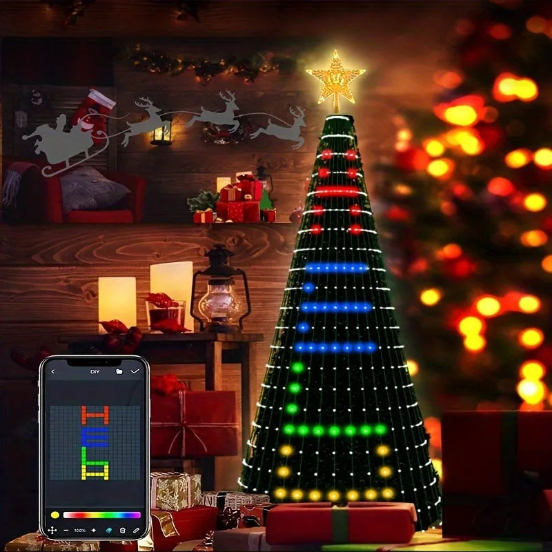 MIMIRGB Smart Christmas Tree Lights With App Control Diy Modes