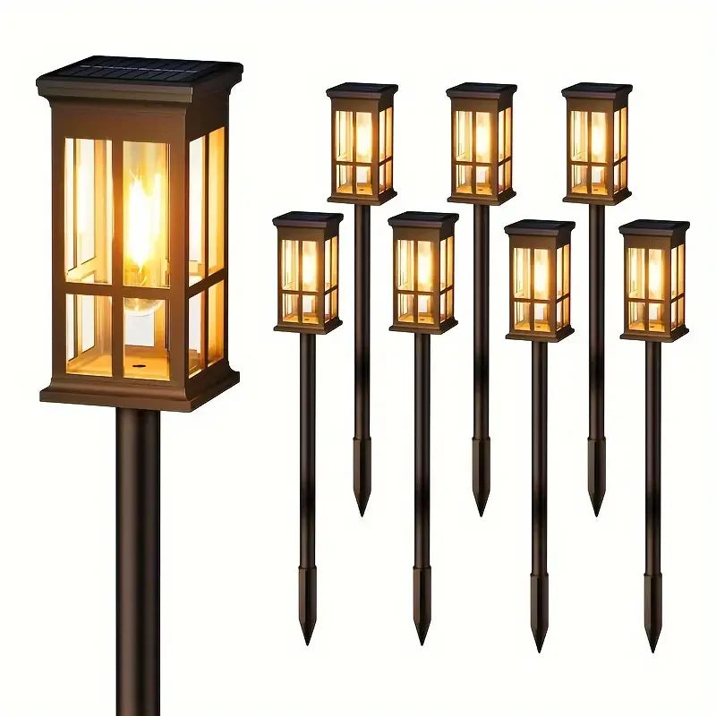 KPSTEK Solar Pathway Lights 2 6 8 Pack for Outdoors