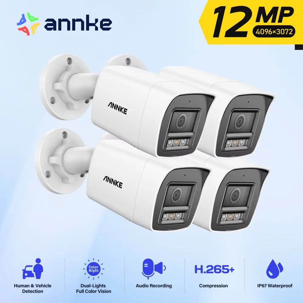 ANNKE C1200 Smart Dual Light 12MP PoE IP Camera With Mic