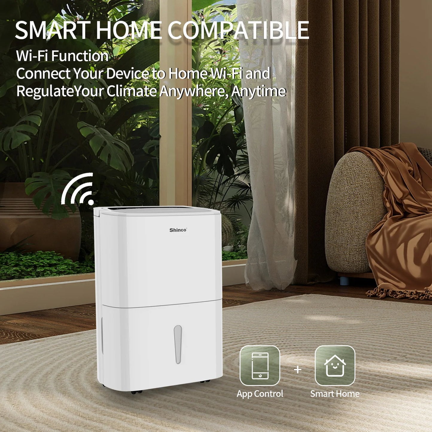 Shinco Dehumidifier With WiFi For Large Spaces 7000 Sqft