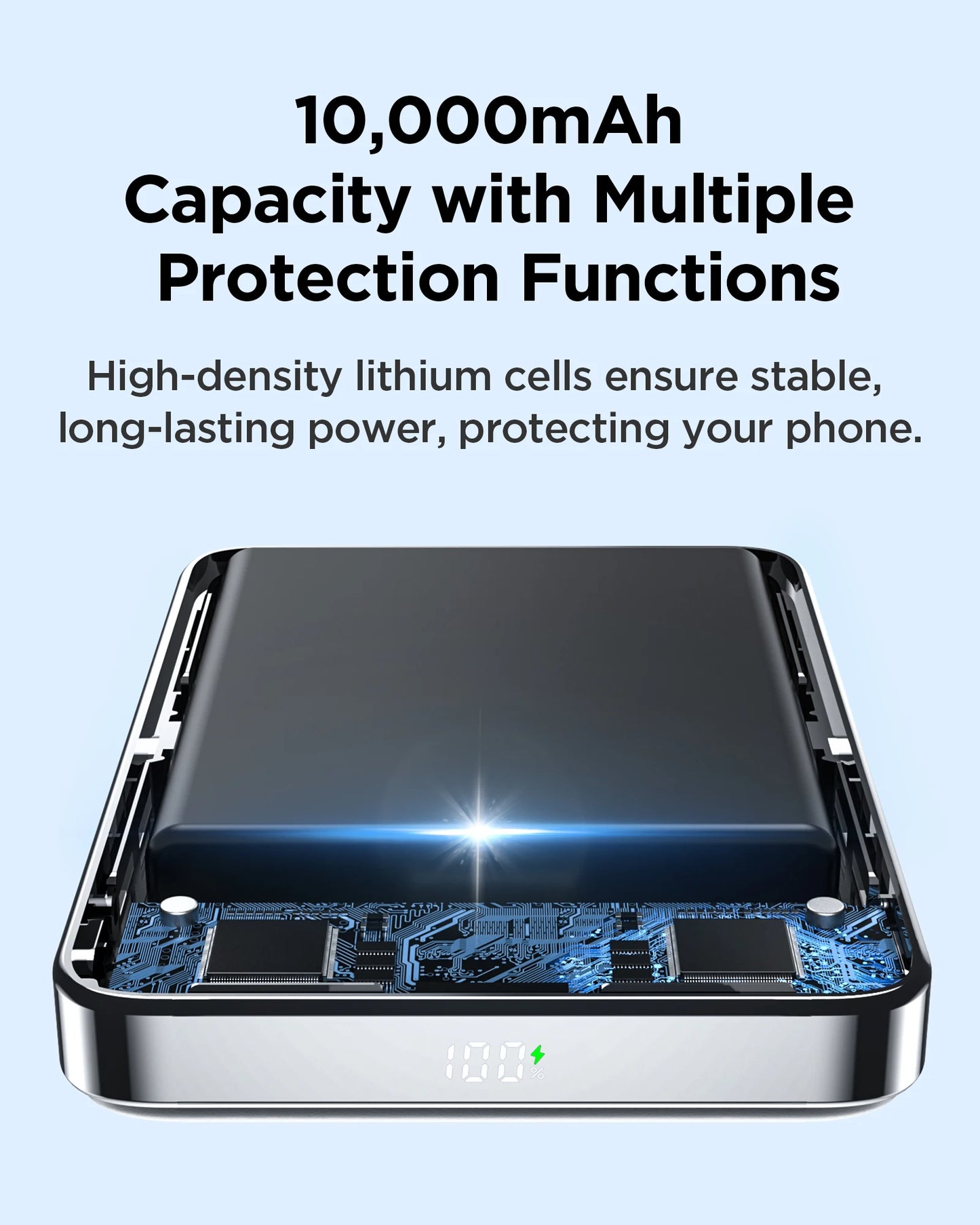 PISEN Magnetic Wireless Power Bank Stand MagSafe 30W USB C