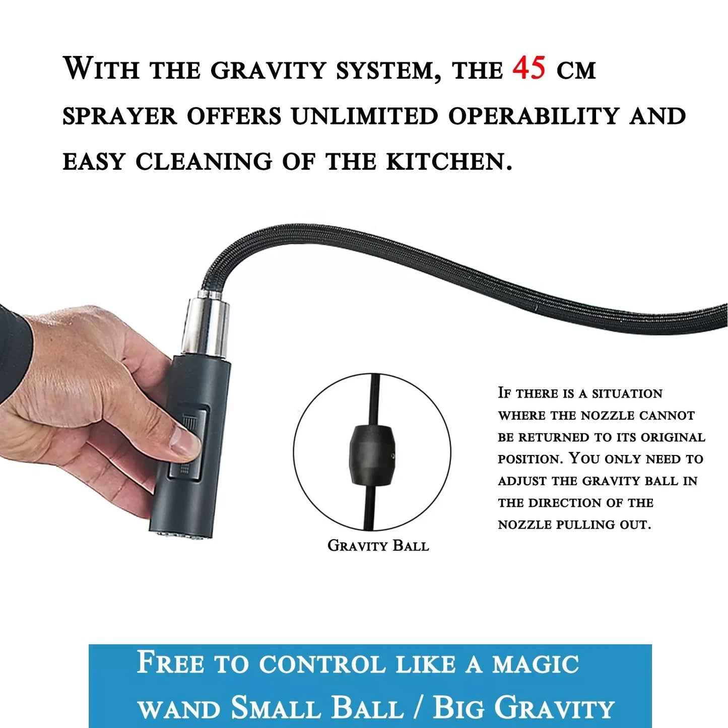 MyQualife Pull Out Sensor Kitchen Faucet With Touch Control