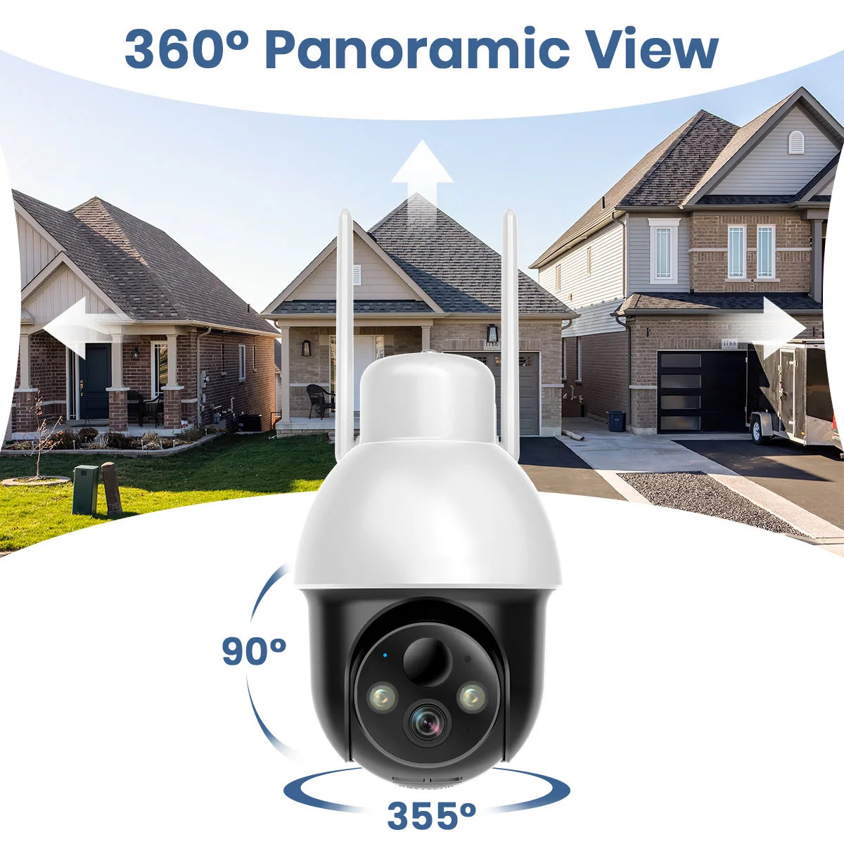 AOSU PTZ Solar Camera 3MP Wireless 2 4G WiFi CCTV AI