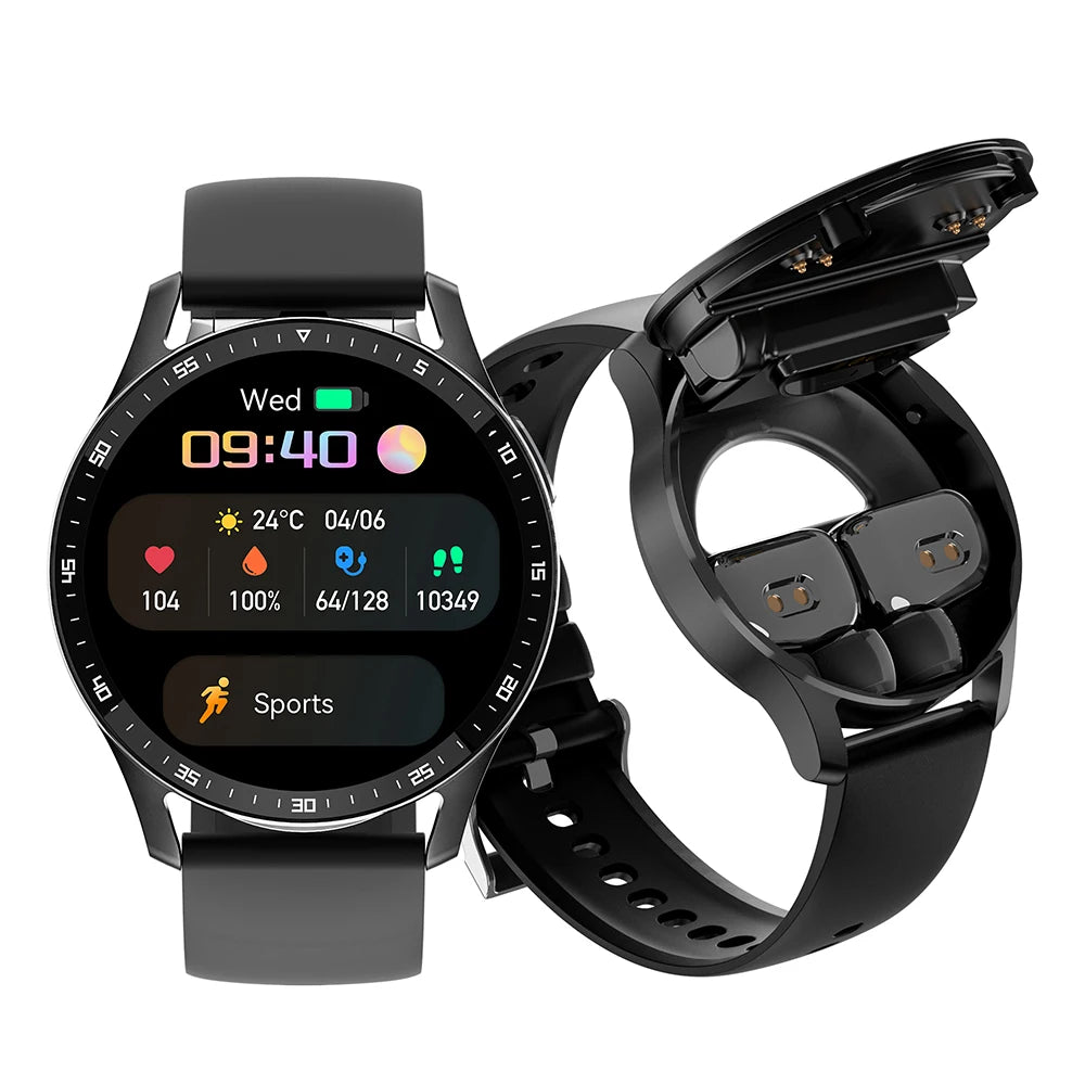Gejian X10 Headset Smartwatch TWS Dual Bluetooth Health Tracker