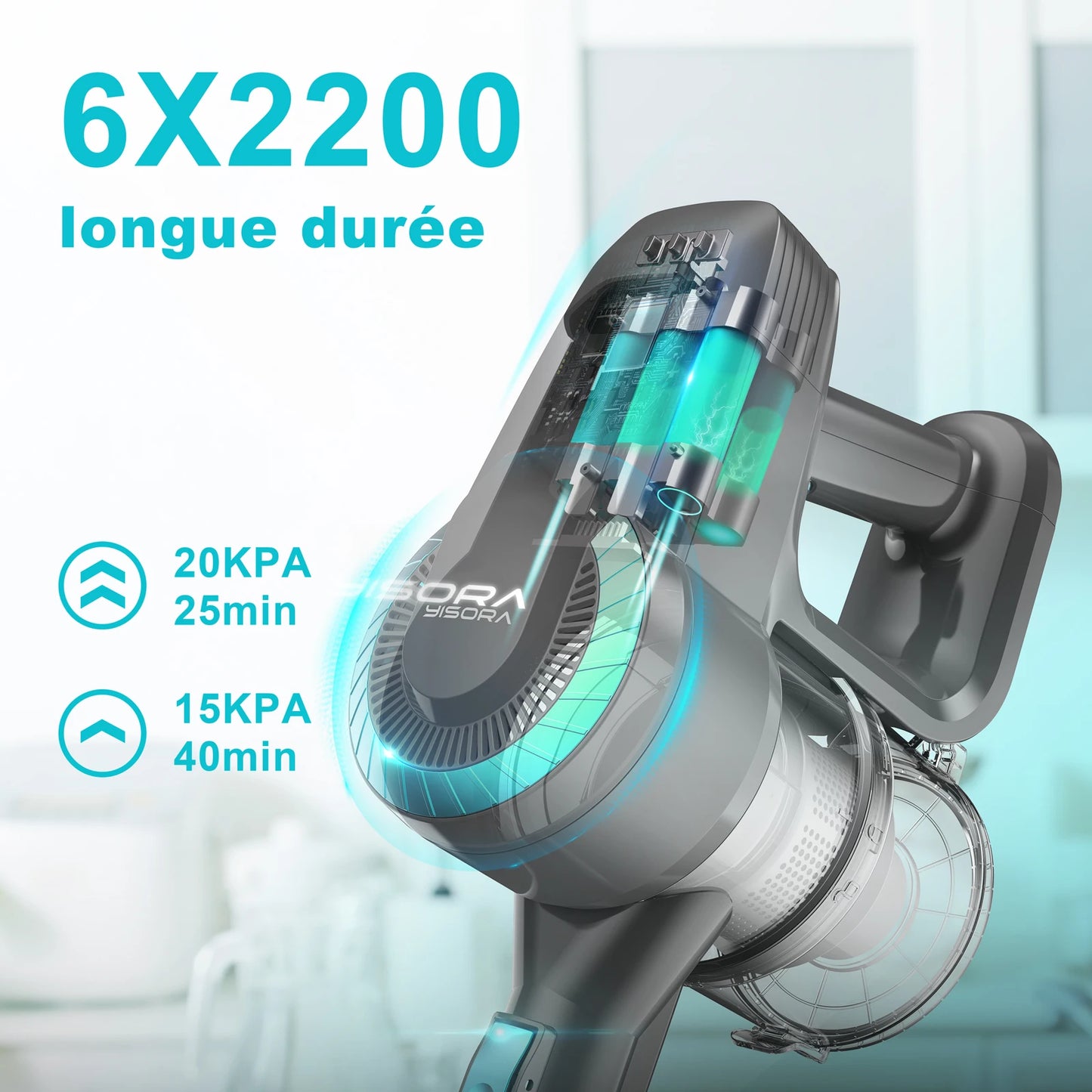 INSE N300 Cordless Upright Vacuum For Carpets And Floors