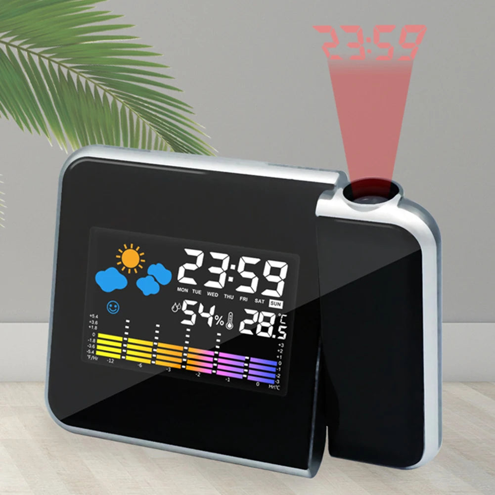 APWIKOGER Smart Alarm Clock With Night Backlight Projector